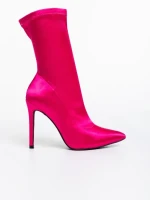 Botine dama fucsia din material textil  Lionesse