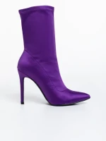 Botine dama mov din material textil Lionesse