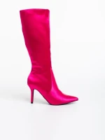 Cizme dama fucsia din material textil Saori