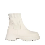 Botine dama bej din piele ecologica Emersyn