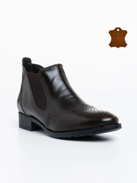 Ghete dama maro din piele naturala Raeka