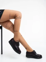 Pantofi casual dama grena din piele naturala Lawanda