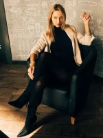 Botine dama negre din material textil Vanice