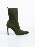 Botine dama verzi din material textil Tariro