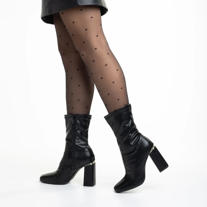 Cizme dama negre din piele ecologica Priyal