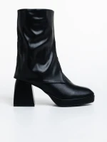 Botine dama negre din piele ecologica Laurine