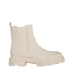 Botine dama bej din piele ecologca Alodie