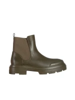 Botine dama verzi din piele ecologica Amorina