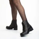 Ghete dama maro inchis din piele naturala Omelia