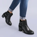 Botine piele Figo negre
