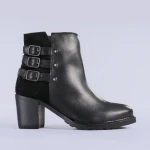 Botine piele Figo negre