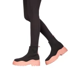 Pantofi sport dama Triza negre cu roz