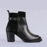Botine piele Sena negre