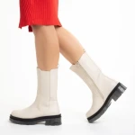 Cizme dama bej din piele ecologica Avelyn