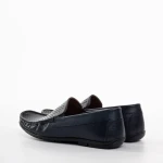 Mocasini barbati albastri din piele naturala Meriza