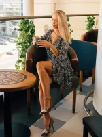 Pantofi dama khaki cu toc din material textil Tiphanie