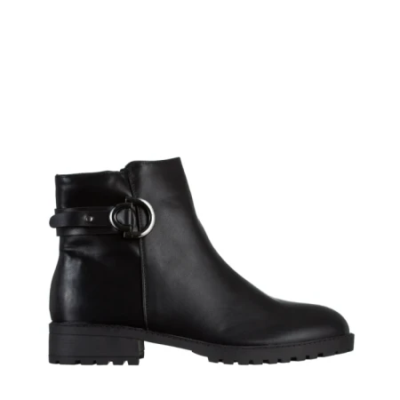 Botine dama negre din piele ecologica Belmira