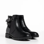 Botine dama negre din piele ecologica Clarinda