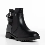 Botine dama negre din piele ecologica Clarinda