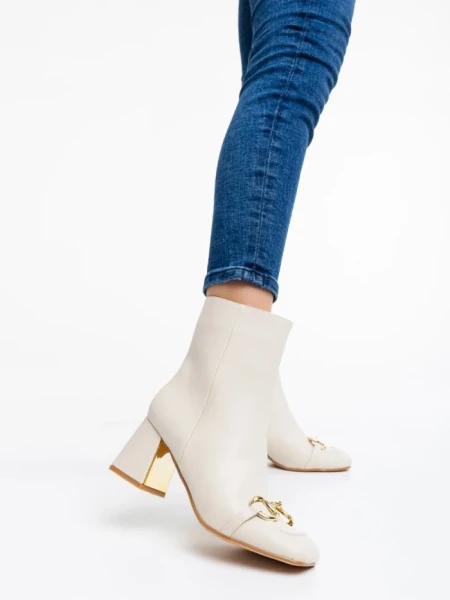 Cizme dama bej din piele ecologica Aliah