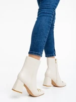 Cizme dama bej din piele ecologica Aliah