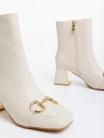 Cizme dama bej din piele ecologica Aliah