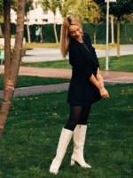 Cizme dama bej deschis din piele ecologica Karlee