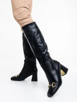 Cizme dama negre din piele ecologica Karlee