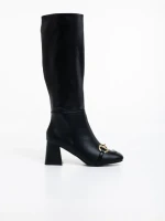 Cizme dama negre din piele ecologica Karlee