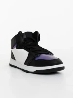 Pantofi sport barbati azurii cu negru din piele ecologica Monty