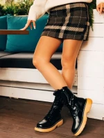 Cizme dama negre din piele ecologica Ailsa