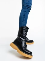 Cizme dama negre din piele ecologica Ailsa