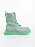 Ghete dama verzi din piele ecologica Maryse