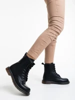 Ghete dama negre din piele ecologica lacuita Tierra