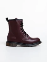 Ghete dama grena din piele ecologica lacuita Tierra