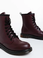 Ghete dama grena din piele ecologica lacuita Tierra