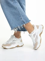 Pantofi sport dama albi din material textil Rama
