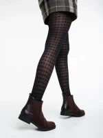 Botine dama maro din material textil Dominika