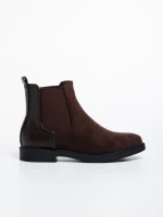 Botine dama maro din material textil Dominika