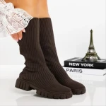 Cizme dama maro  din material textil  Desmi