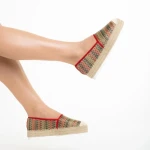 Espadrile dama Amilla rosii