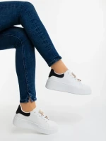 Pantofi sport dama negri din piele ecologica Lorimar