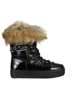 Cizme dama negre din material textil Rosalba