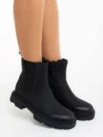 Ghete dama negre din piele ecologica Adeliza