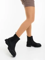 Ghete dama negre din piele ecologica Adeliza