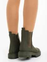 Ghete dama verzi din piele ecologica Adeliza