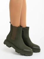 Ghete dama verzi din piele ecologica Adeliza