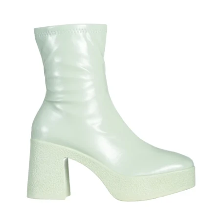 Cizme dama verzi din piele ecologica lacuita Libbie