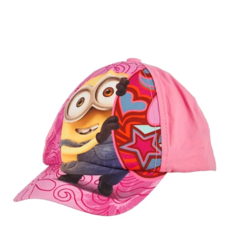 Sapca fete Minions love fucsia