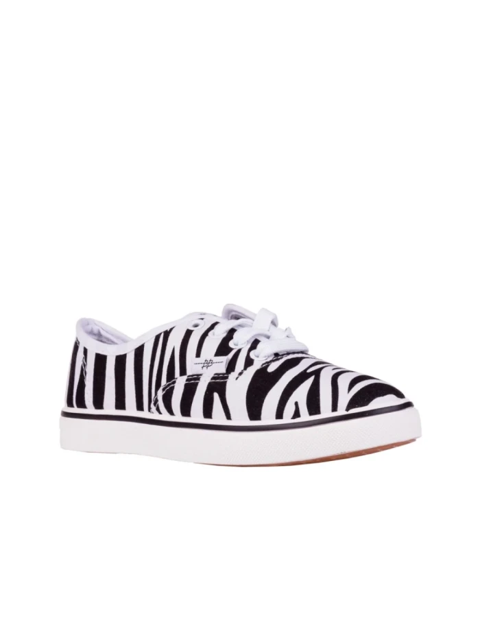 Tenisi copii Tudor albi zebra